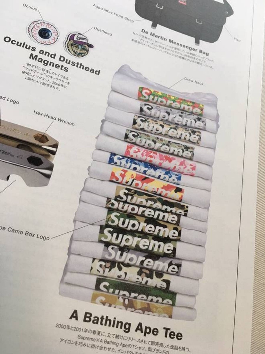 Supreme Book Vol 3 + Box Logo Stickers sheet Japan magazine
