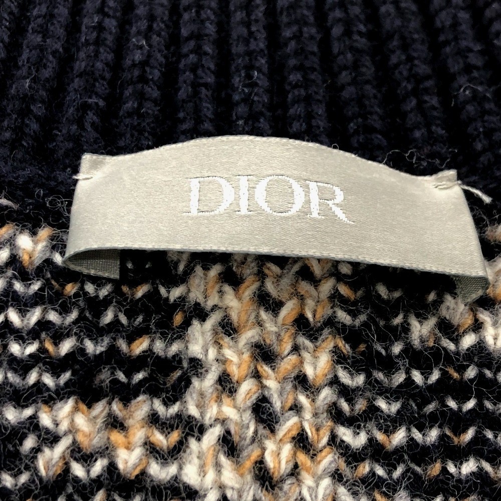 Dior 193M638AT393 Oblique 21AW sweater wool Navy | eBay
