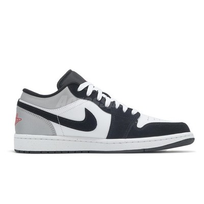 Nike Air Jordan 1 Low SE AJ1 White Black Matte Silver Fire Red Men