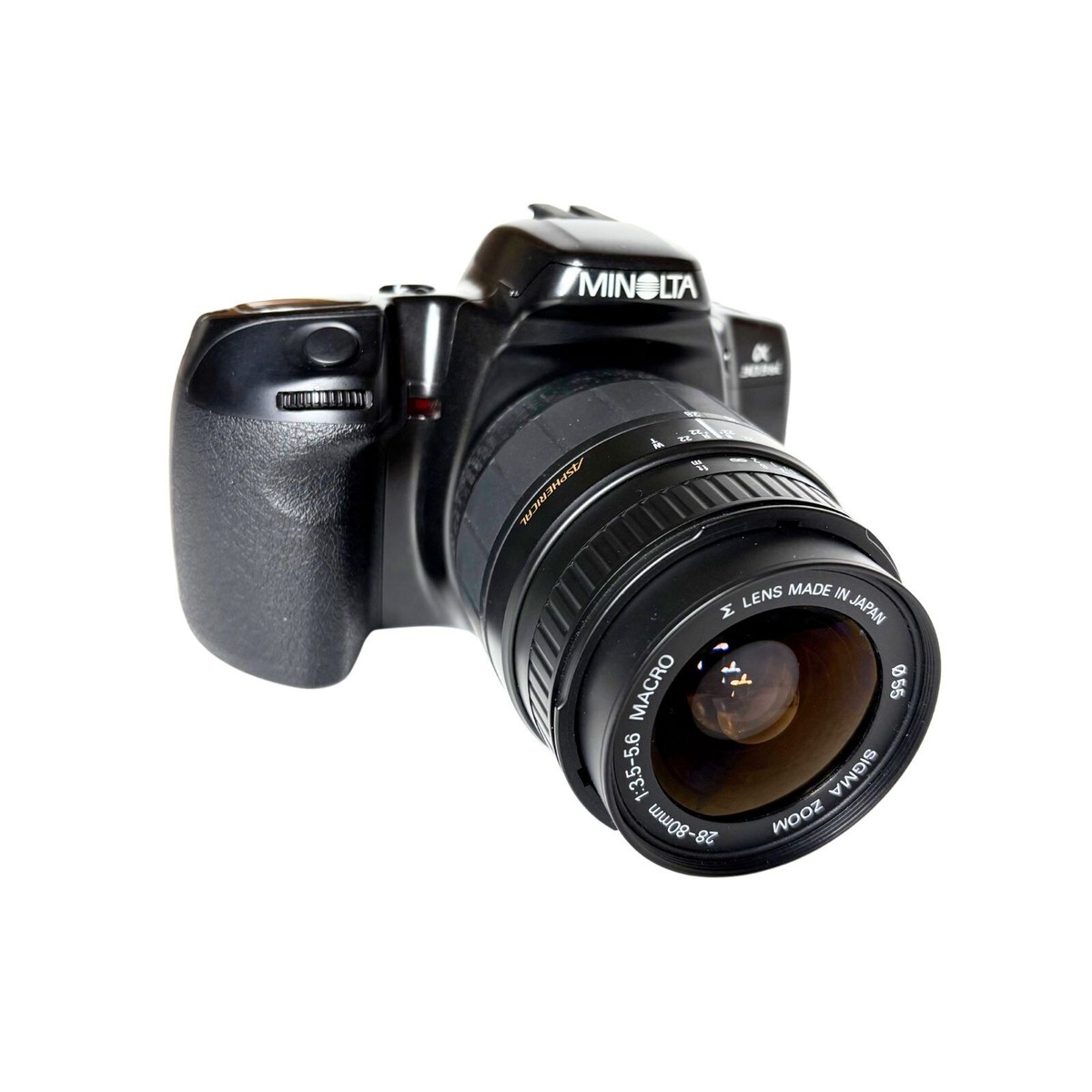 Minolta Alpha 303si 35mm SLR Film Camera w/ Sigma 28-80mm Lens