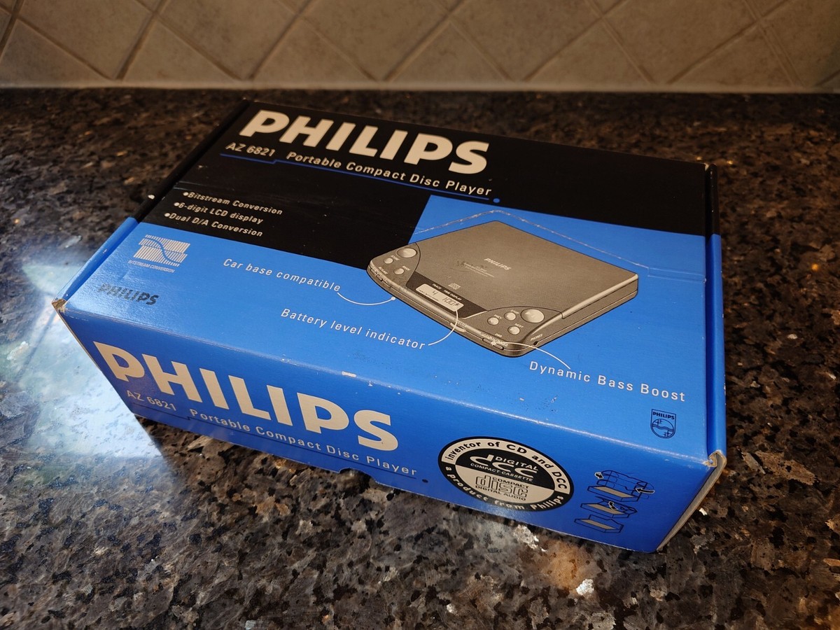 VERY RARE NIB AUDIOPHILE DUAL DAC Vintage Philips AZ-6821 Portable