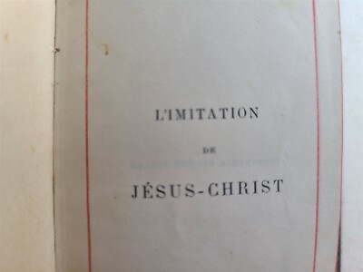 1882 L'IMITATION de JESUS CHRIST in FRENCH antique | eBay