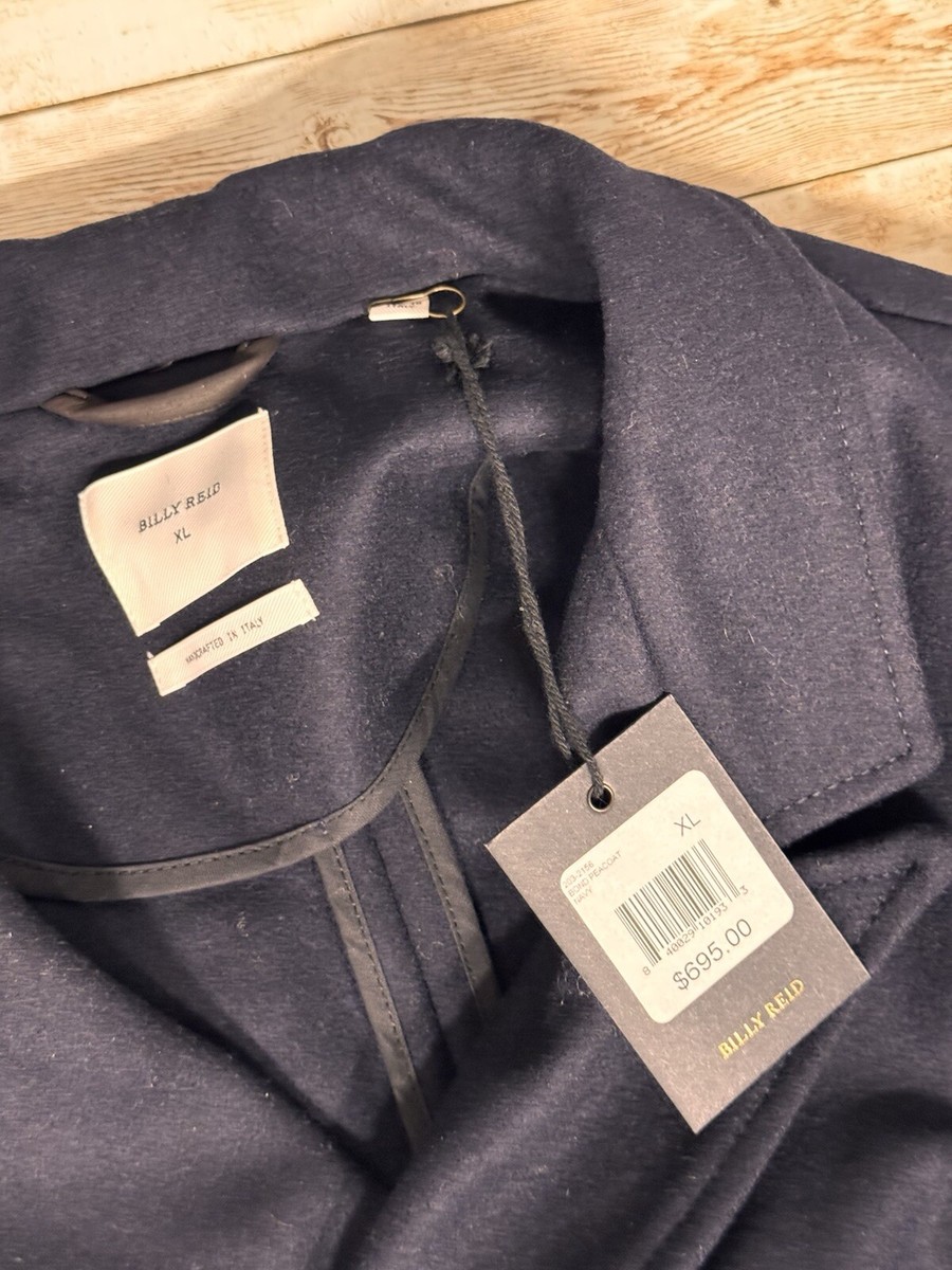 Billy Reid Navy Bond Peacoat as Worn by Daniel Craig in Skyfall