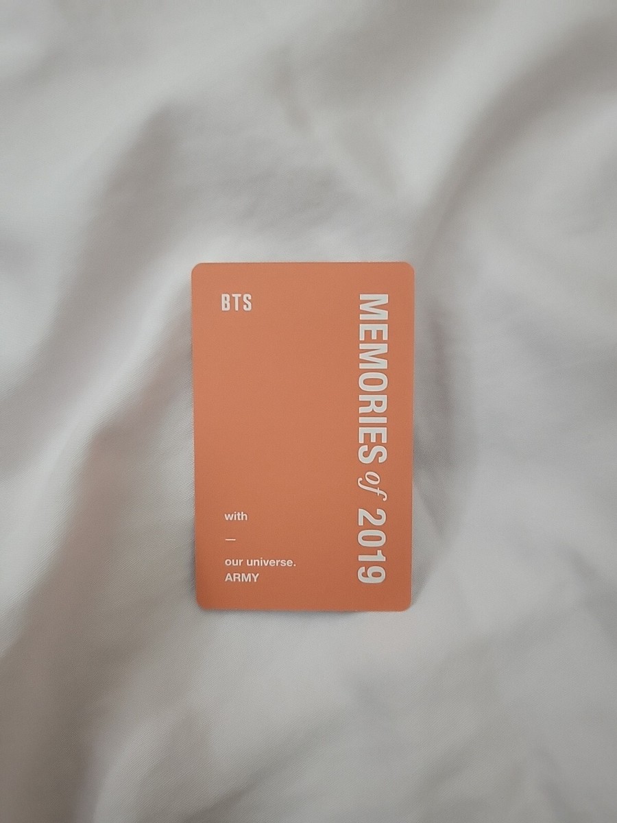 BTS MEMORIES 2019 BLU RAY DVD PHOTOCARD PC SUGA YOONGI OFFICIAL | eBay