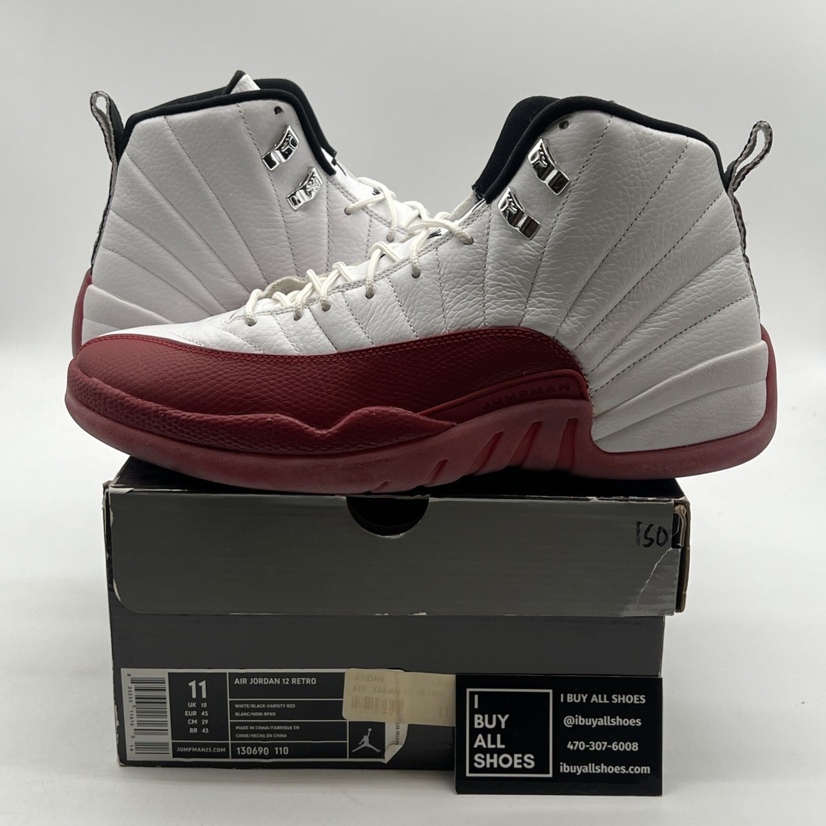 Size 11 - Air Jordan 12 Retro 2009 Cherry (130690-110