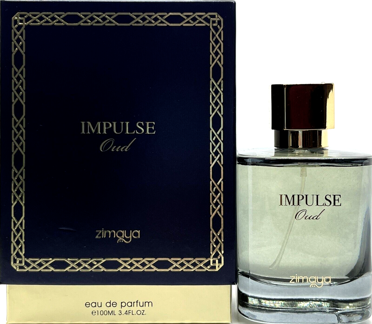 ZIMAYA IMPULSE OUD EAU DE PARFUM SPRAY FOR MEN 3.4 Oz / 100 ml