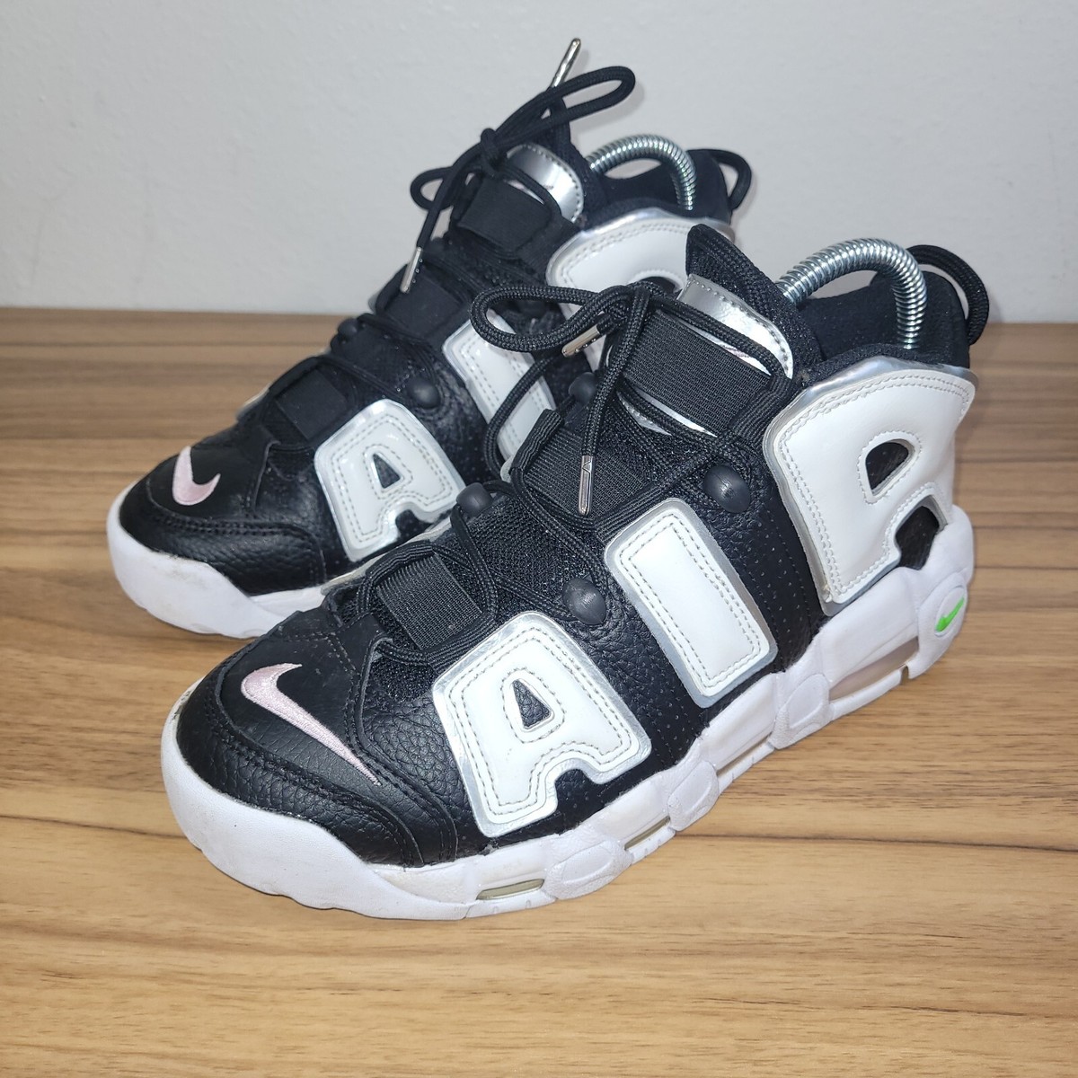 Nike Air More Uptempo White Black Green Mid Top Sneakers DN8008