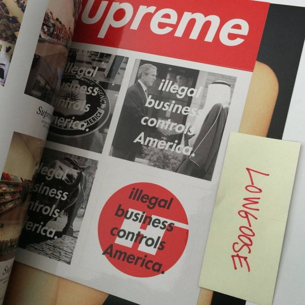 Supreme Book Vol 1 2005 Magazine Look Book w/ Box Logo Stickers