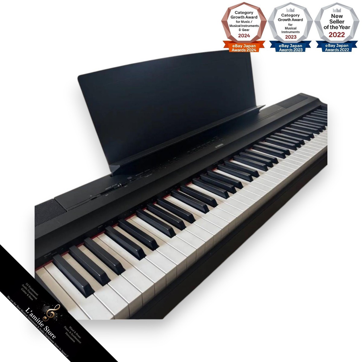 Yamaha P-125 Digital Piano 88-Note Weighted Key Japan P125 Built