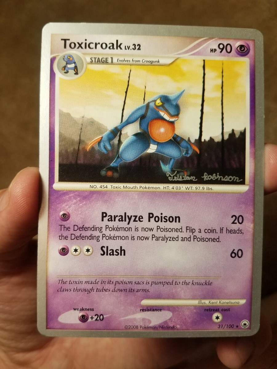 2008 POKEMON WORLD CHAMPIONSHIPS SET TOXICROAK CARD 31/100 | eBay