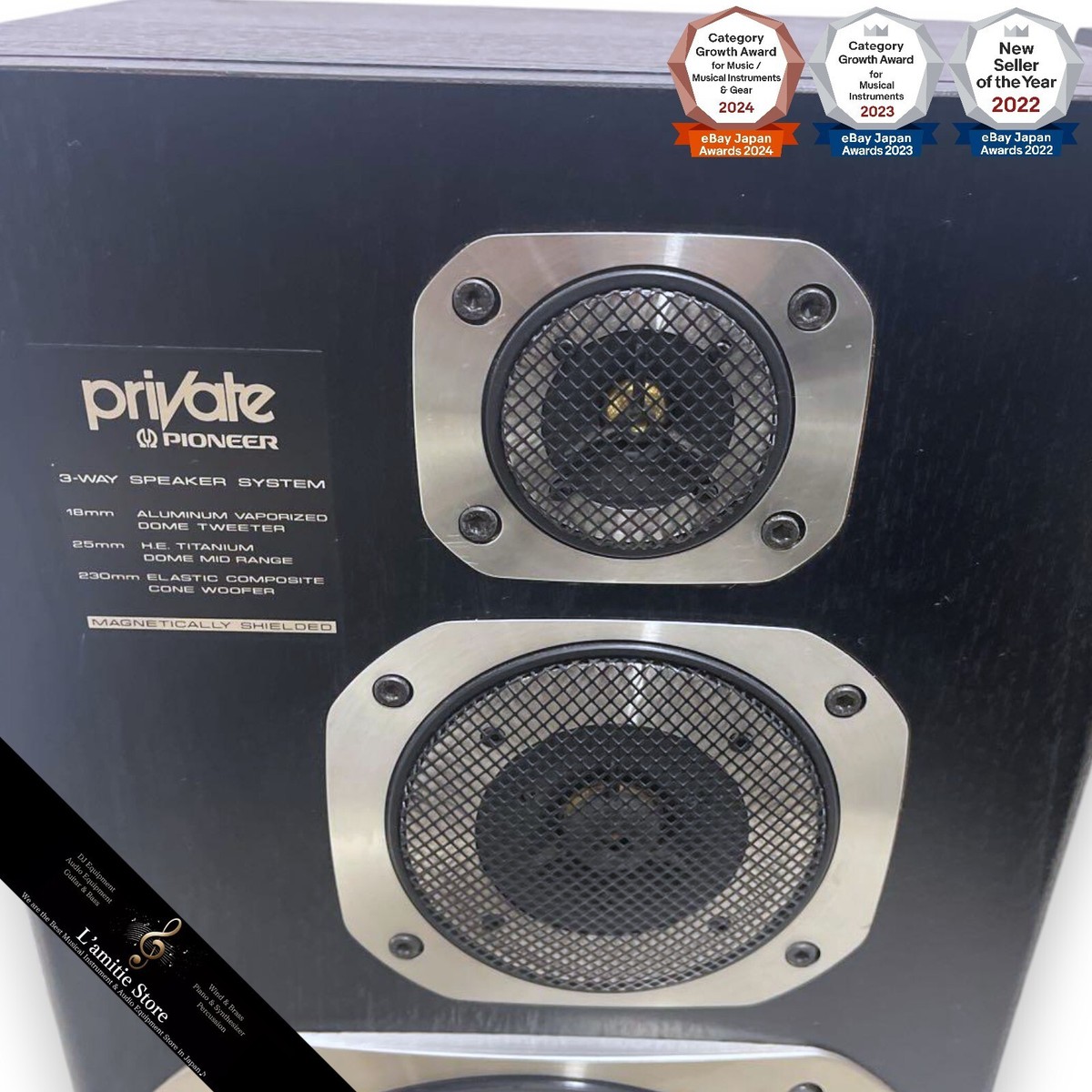 Private Pioneer 3-WAY Speaker System S-Z91V Speakers Pair SZ91V