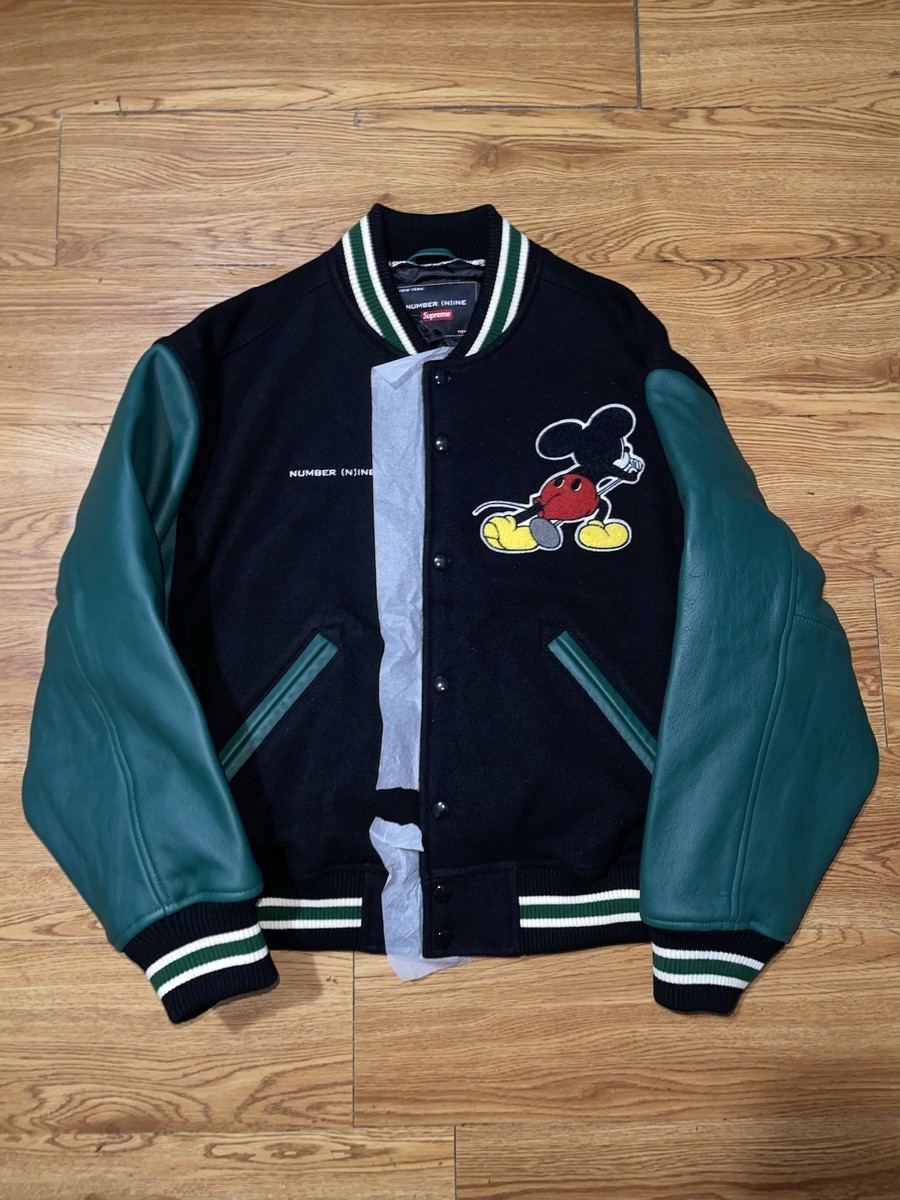 Supreme Number (Nine Mickey Varsity Jacket Black Size Small | eBay