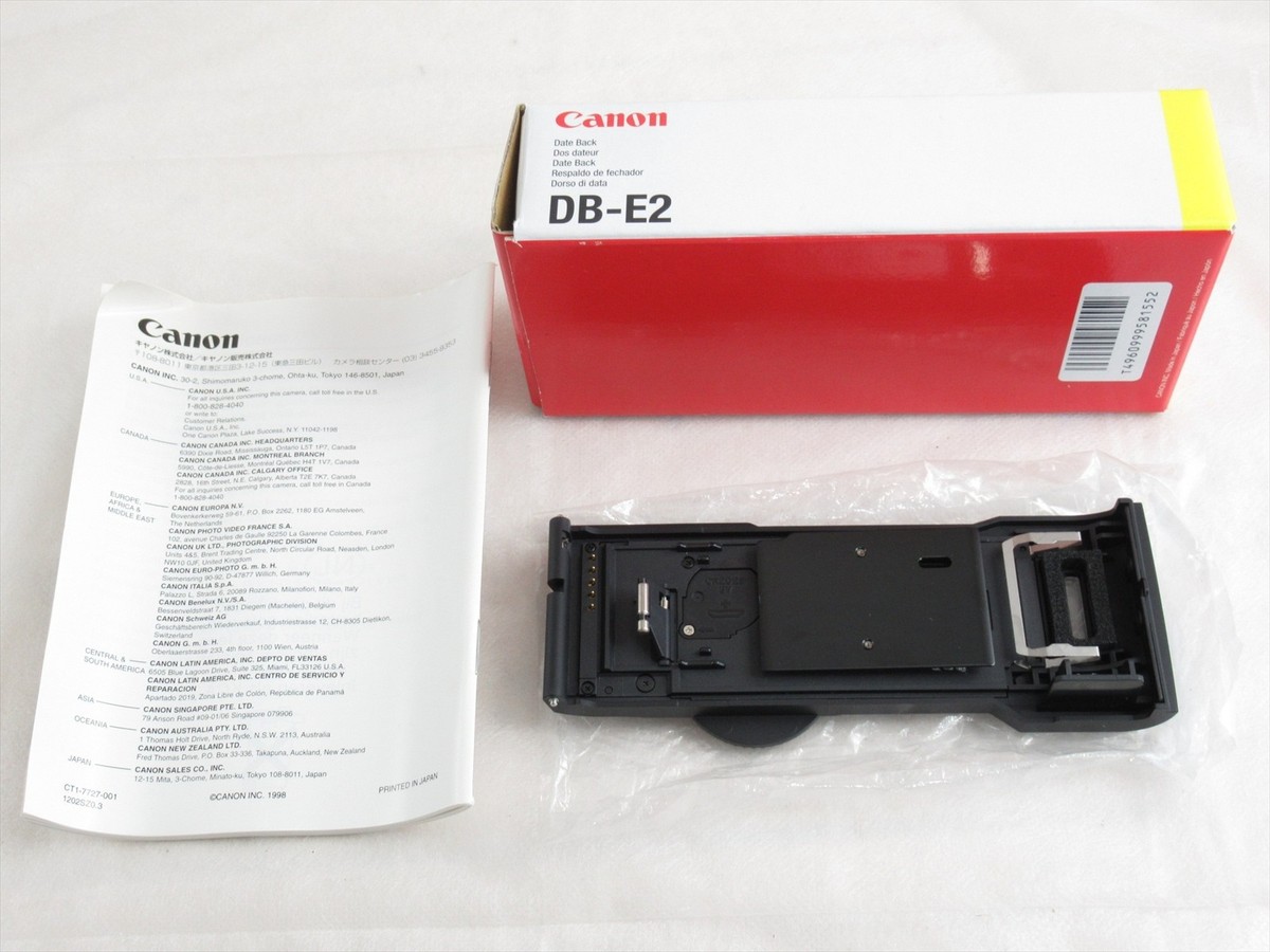 Canon DB-E2 Date Back Dateback for eos-3 eos-1V film camera w/ BOX