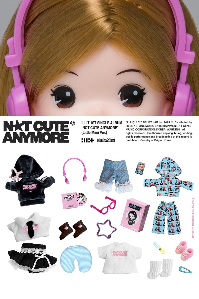 ILLIT [NOT CUTE ANYMORE] 1st Single Album LITTLE MIMI Ver/Doll+5