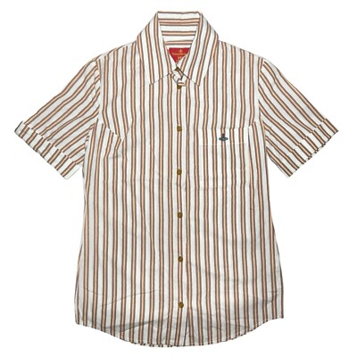 Vivienne Westwood Red Label Stripe button Up Orb logo embroidered
