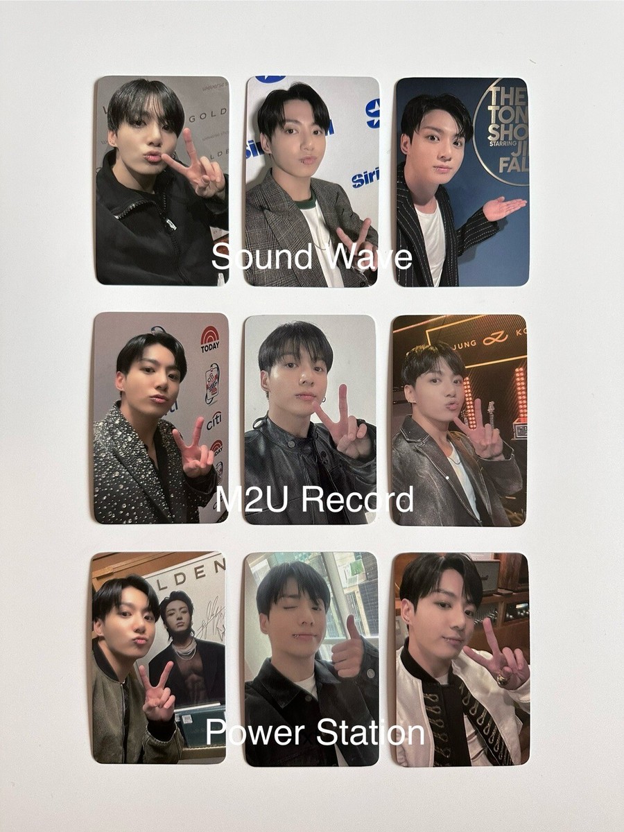 Jungkook Golden 2nd Lucky Draw Photocard Set M2U Sound Wave Power