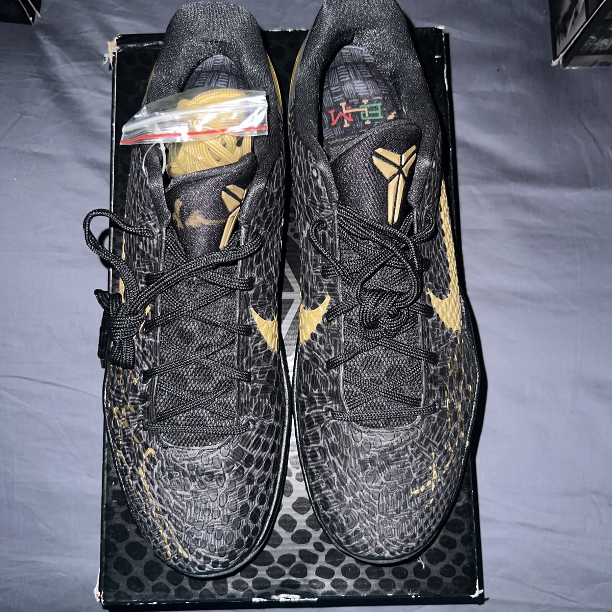 Kobe Bryant Autographed Nike Zoom VI Black History Month Shoes