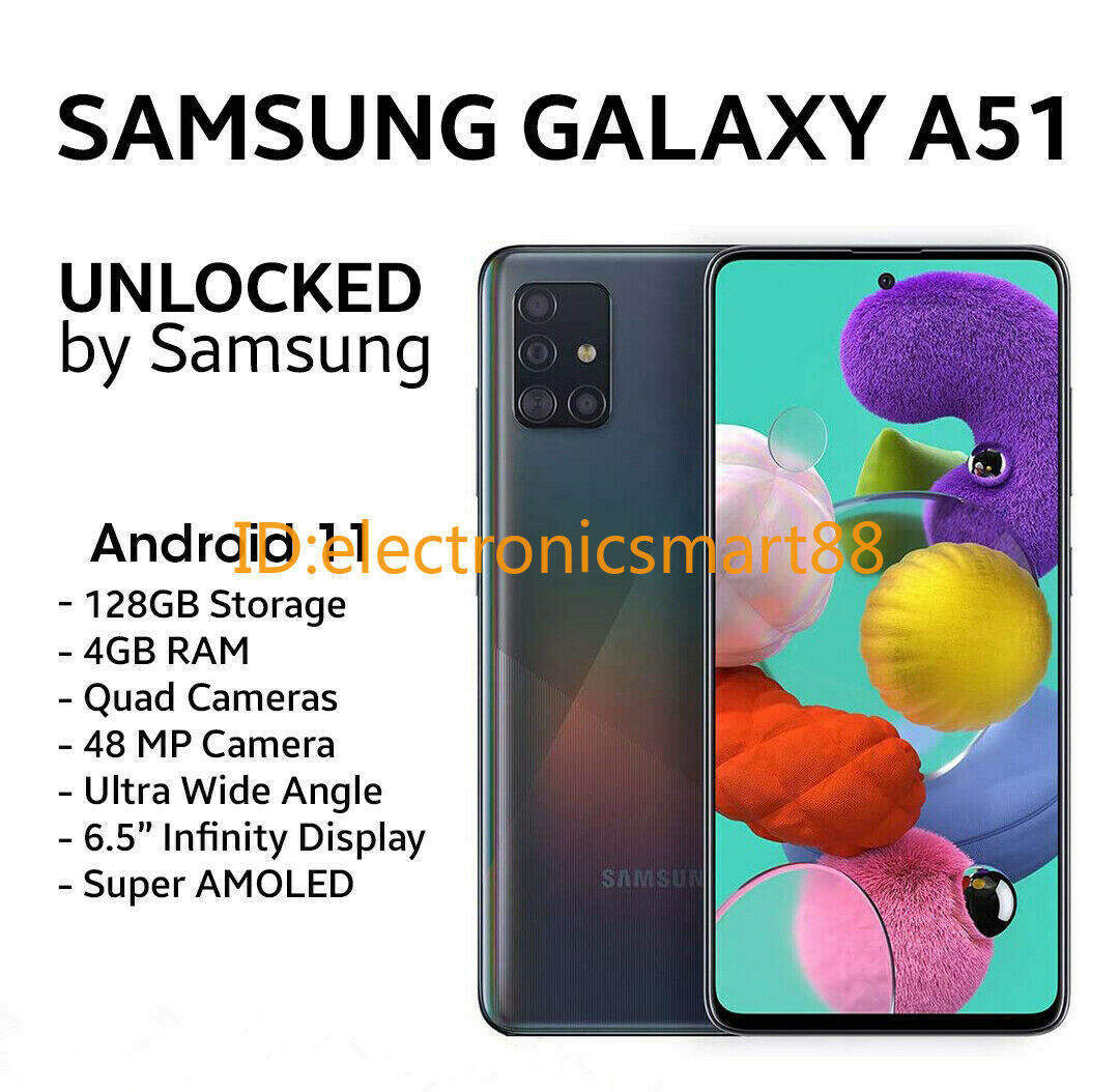 Samsung Galaxy A51 SM-A515U (USA) 128GB+4GB 48MP Unlocked
