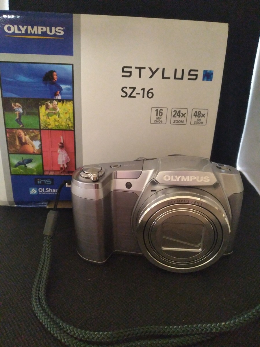 OLYMPUS Stylus SZ-16 16MP HD Digital Camera Silver Body | eBay
