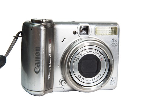 Canon Digital Camera PowerShot A570 IS PC1225 7.1 MP 4X Zoom