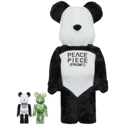 BE@RBRICK fragmentdesign PANDA 100% & 400% 3PCS Bearbrick Toy