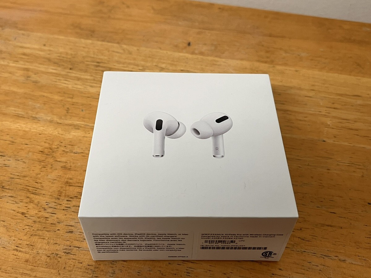 Apple AirPods Pro Model A2083 A2084 A2190 BOX & PAPERS ONLY White