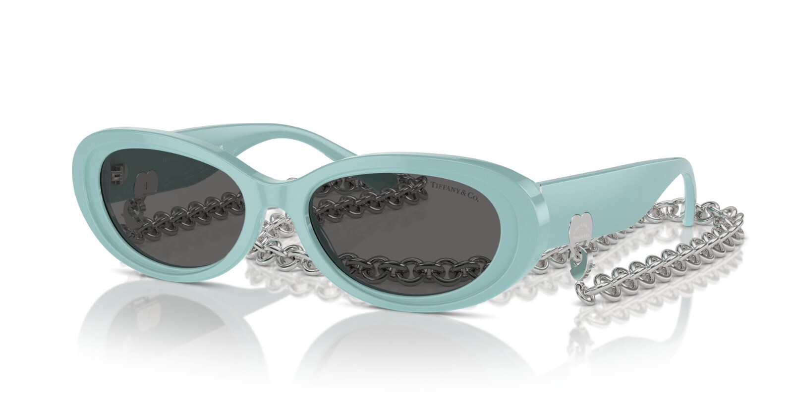 Tiffany TF 4221 Tiffany Blue With Chain/Grey (8388S4) Sunglasses