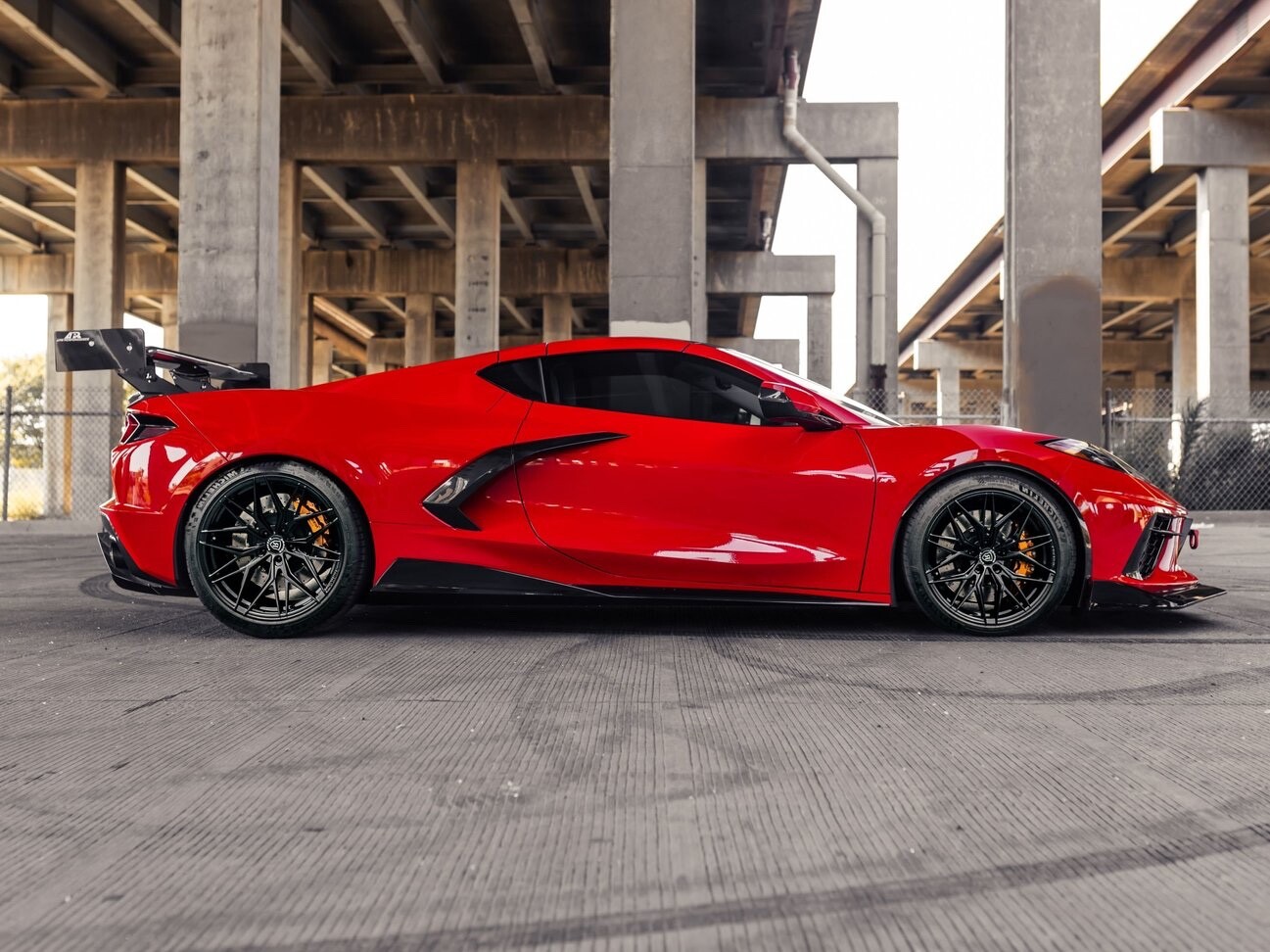 ROHANA RFX17 GLOSS BLACK RIMS WHEELS FOR CORVETTE C8 Z51 STINGRAY