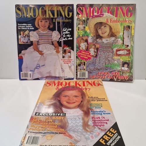 Vintage Australian Smocking & Embroidery Magazines Issue Numbers