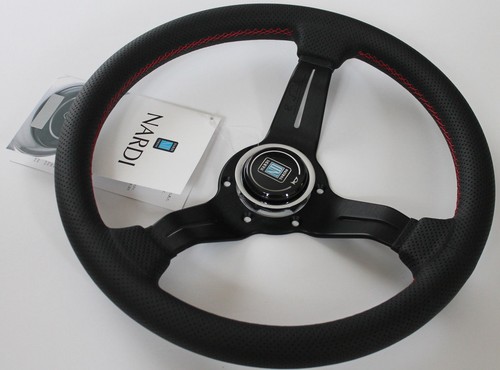 NARDI COMPETITION 330 mm. Steering wheel black perforated leather