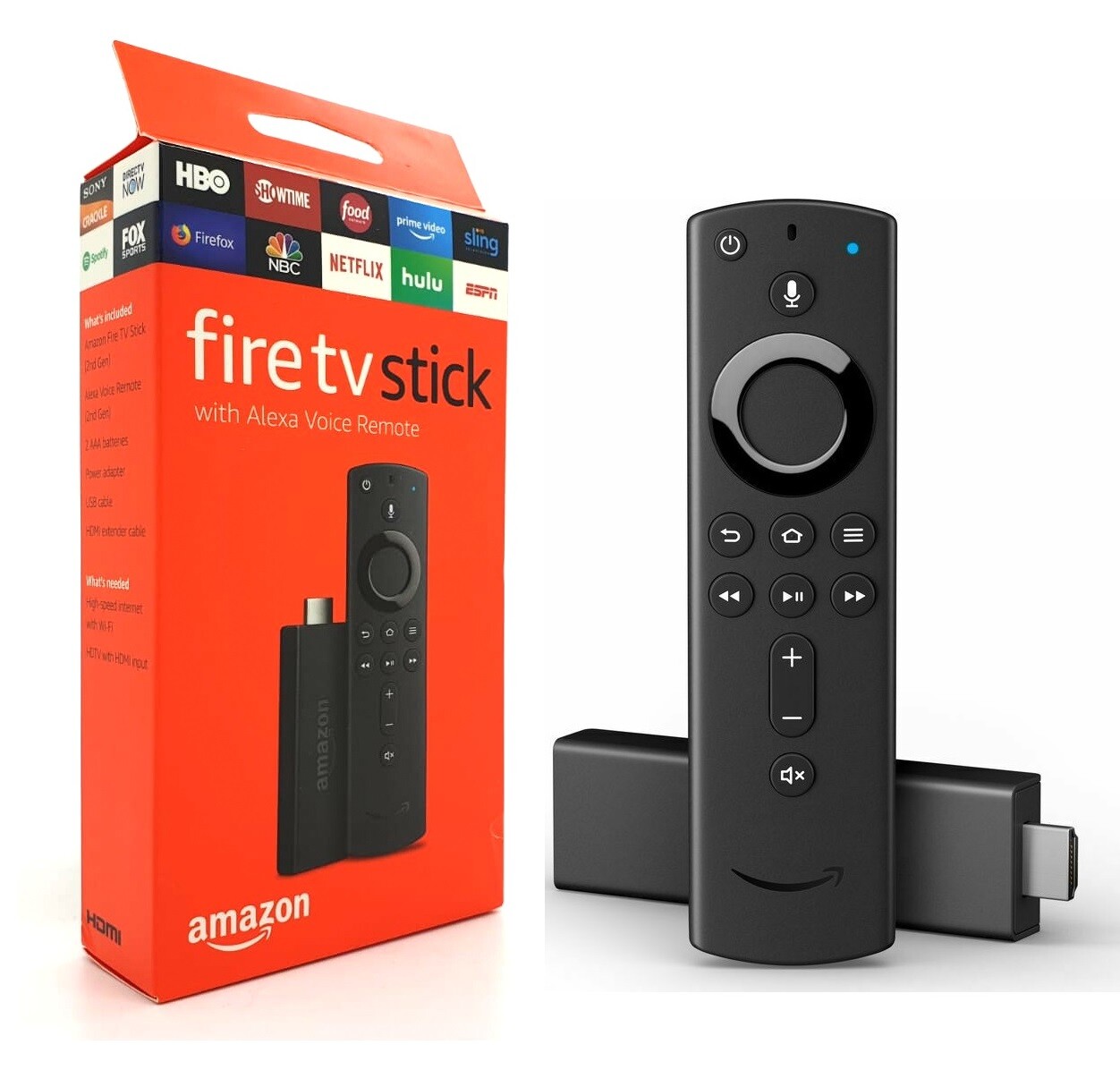 Amazon Fire TV Streaming Media Stick Player 3rd Gen With Alexa