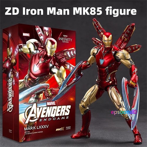 ZD Iron Man MK85 Action Figure Model Collectible Marvel 10th
