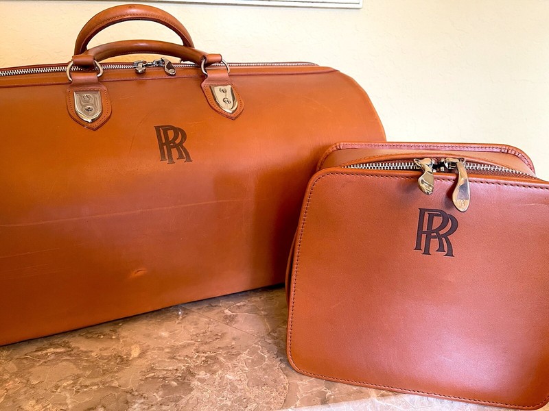RARE SWAINE ADENEY BRIGG ROLLS-ROYCE BRIDLE LEATHER WEEKENDER