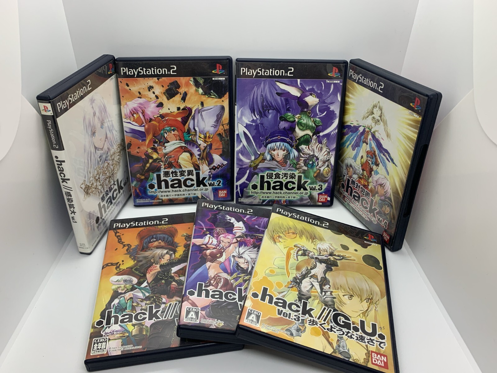 7 Set dot .hack 1 2 3 4 G.U. 1 2 3 PS2 Game Japan | eBay
