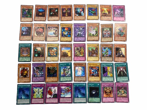 Lot of 40 VTG 1996 Kazuki Takahashi Yugioh Playing Cards Used