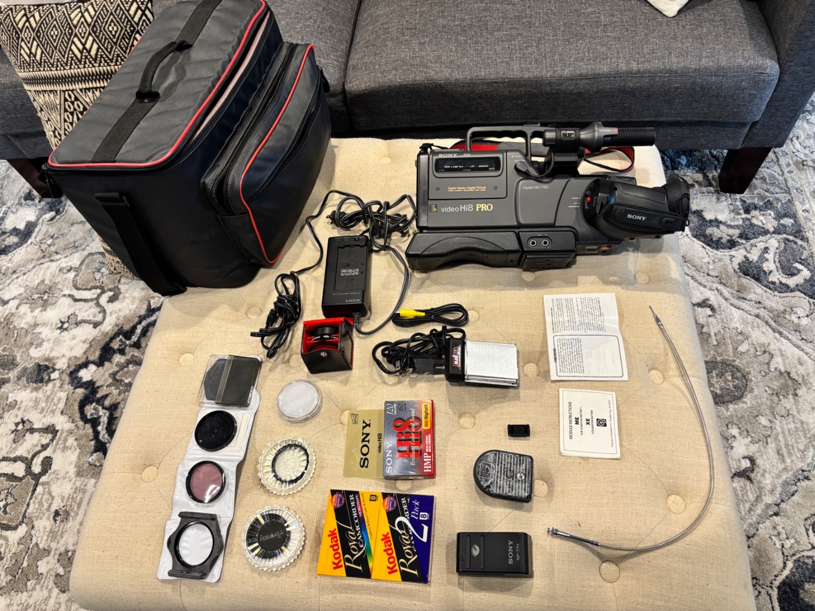 Sony CCD-V5000 Hi8 Video Camera Recorder Pro Camcorder w/ Case | eBay