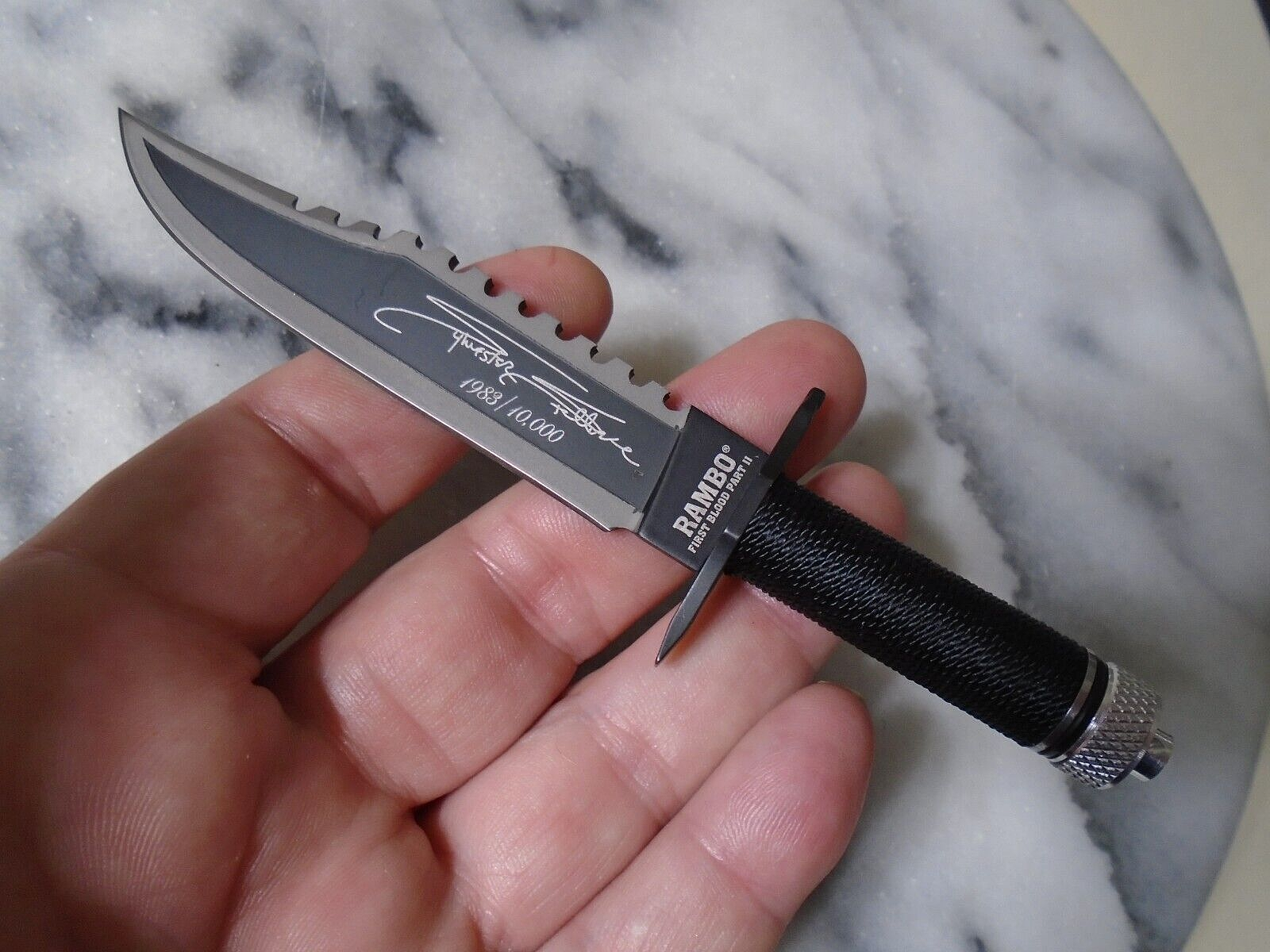 Rambo II Limited Signature Mini Bowie Combat Knife HCG 9432