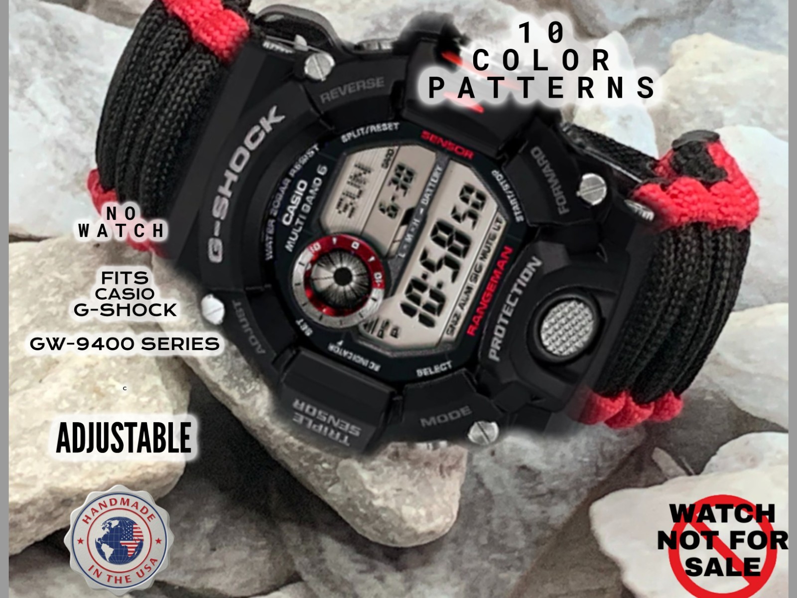 Casio G-Shock Rangeman GW-9400 Series Adjustable Paracord Survival