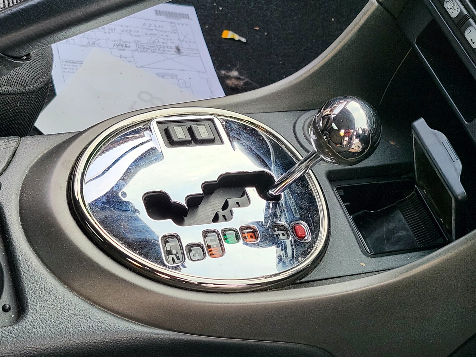 JDM TOYOTA ALTEZZA SXE10 RARE ORIGINAL OPTION CHROME SHIFT CONSOLE