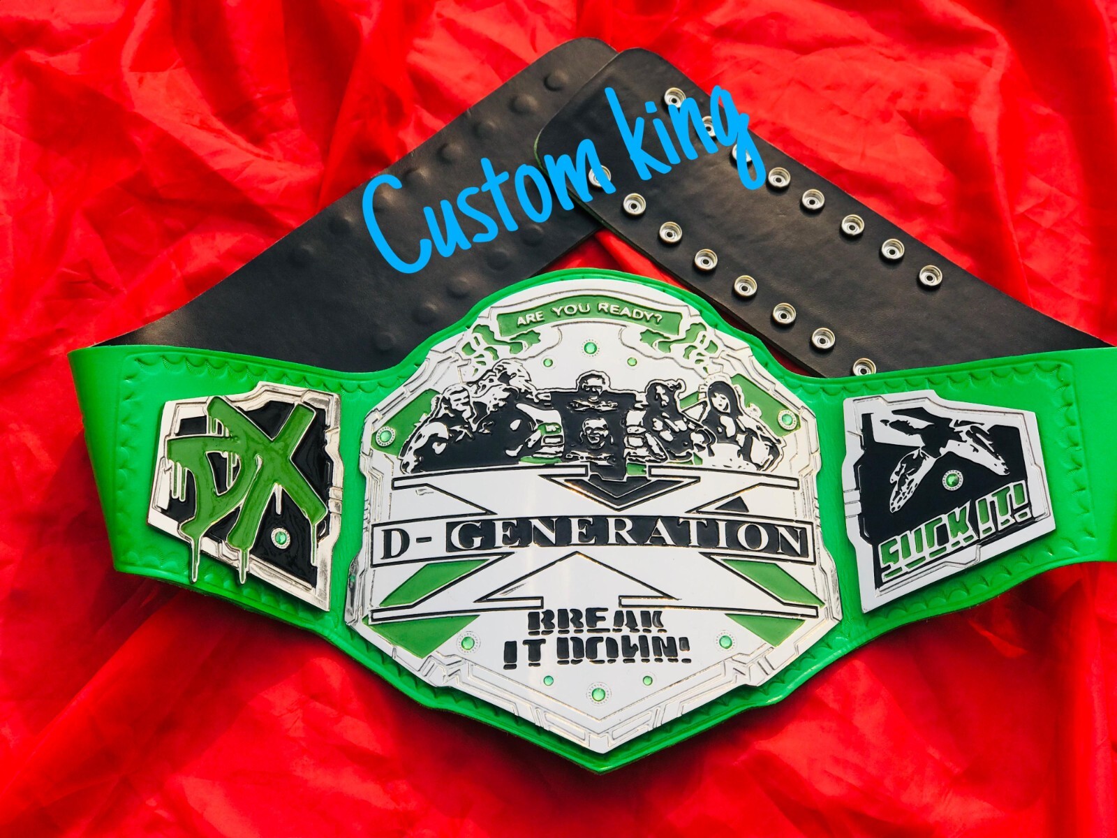 New WWF D-GENERATION X CHAMPIONSHIP wrestling TITLE BELT REPLICA