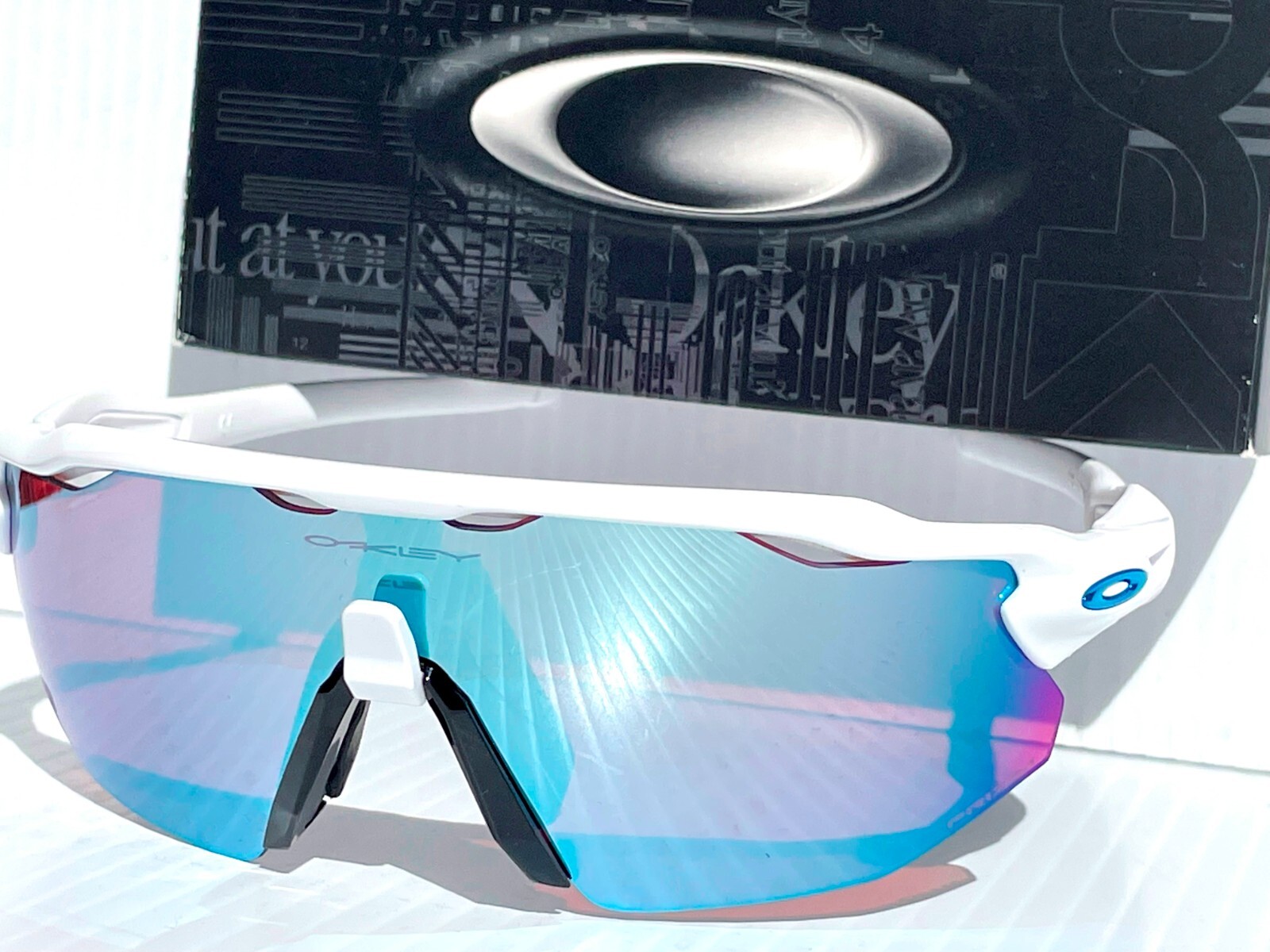 Oakley RADAR EV ADVANCER Shiny Sapphire Snow PRIZM Sunglass 9442