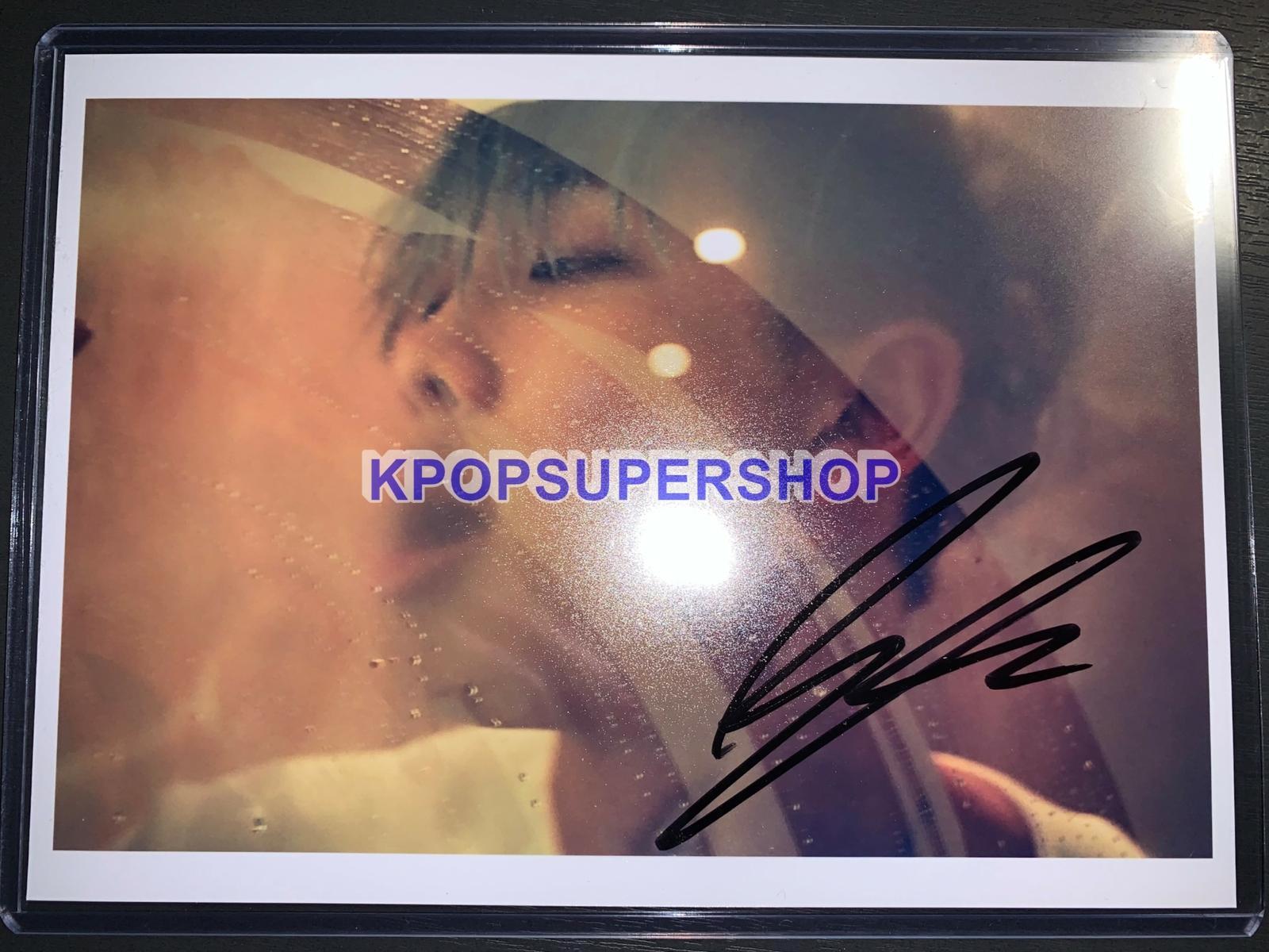 BTS RM Autographed Signed Photo Great Top Loader Rap Monster Fan