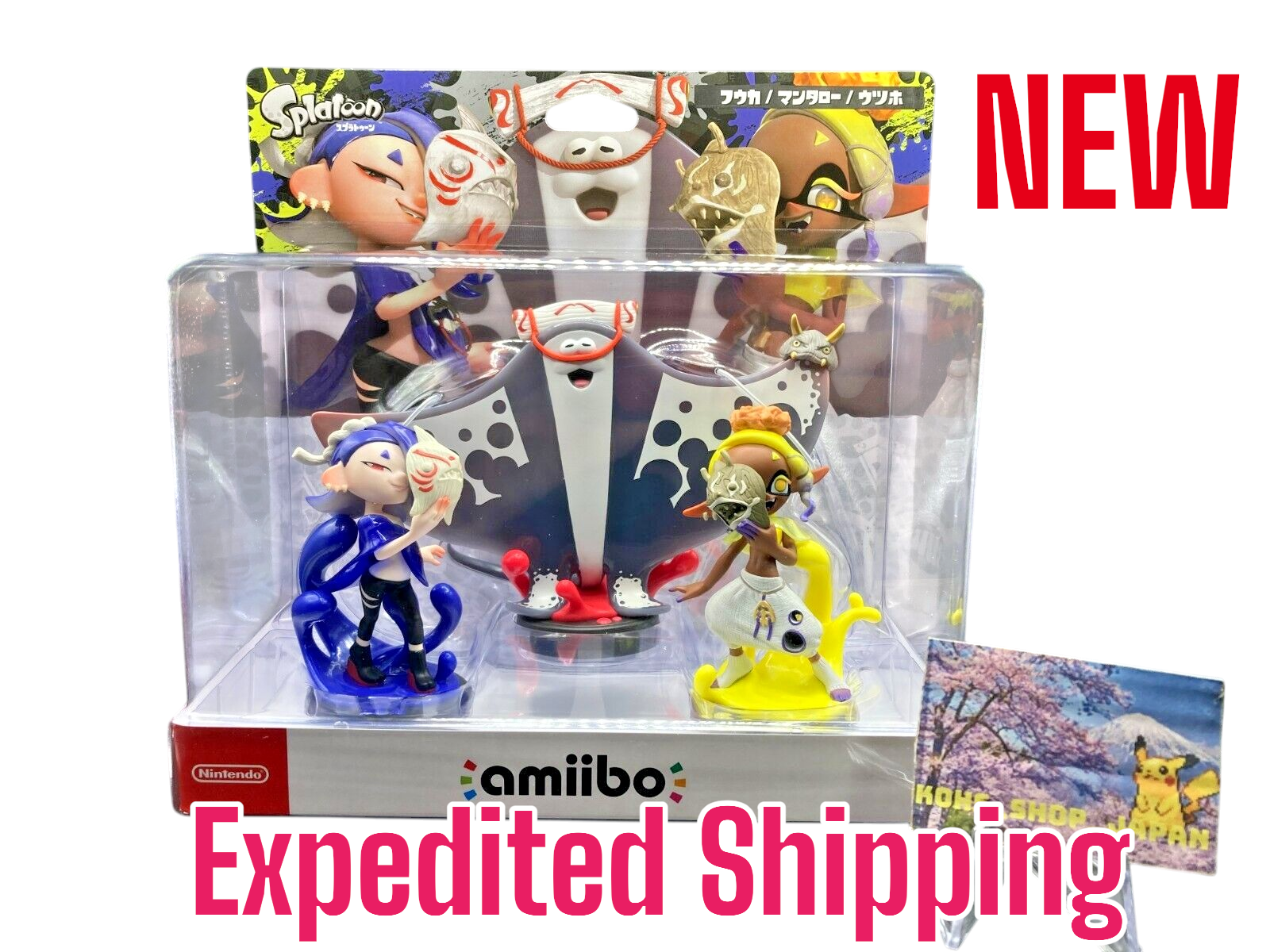 Amiibo Splatoon 3 Deep Cut Surimi union Frye Big Man Shiver Set