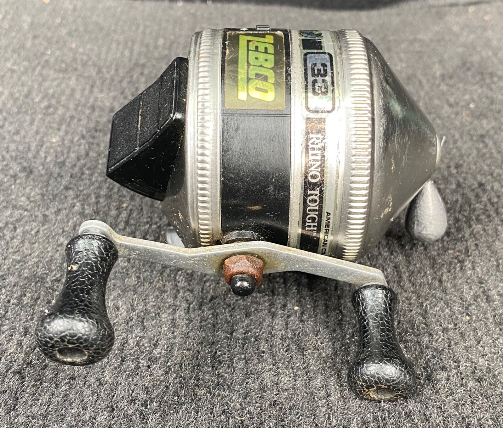 Vintage Zebco 33 Rhino Tough 1989 Brunswick casting reel Made in