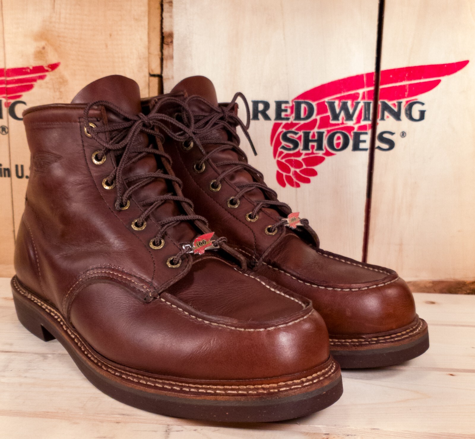 Red Wing 100th Anniversary 1905 Moc Toe Boots Size 11.5D | eBay