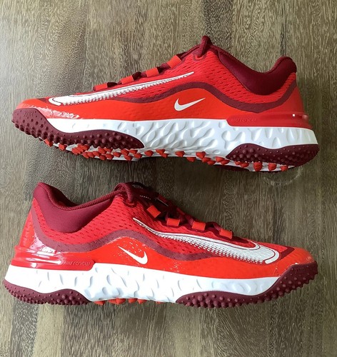 Nike Alpha Huarache Elite 4 Turf Men Size 12 Baseball Red Shoes