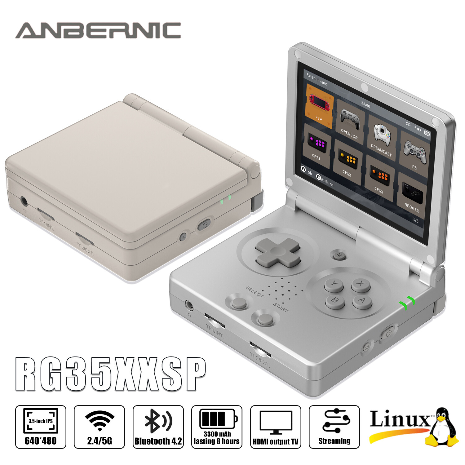 ANBERNIC RG35XXSP Handheld Game Console 3.5