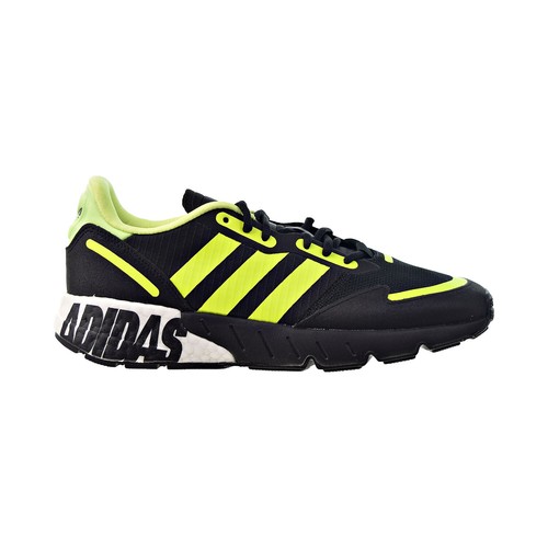 Adidas ZX 1K Boost Men's Shoes Core Black-Solar Yellow-Matte