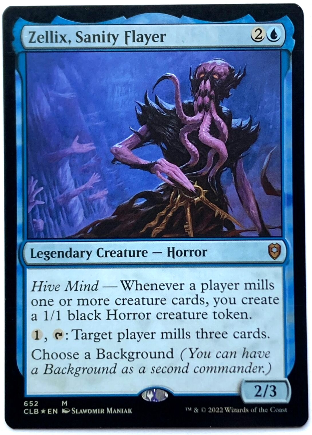 MTG Zellix, Sanity Flayer *FOIL* Commander Legends: Baldur's Gate