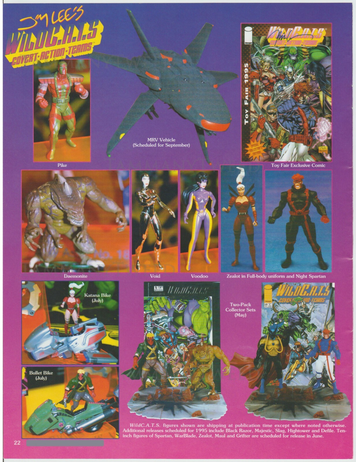 WildCATS Action Figures & Jim Lee Comics Vintage 90s Toys Print Ad